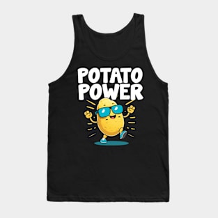 Funny Potato Power Squad Tank Top